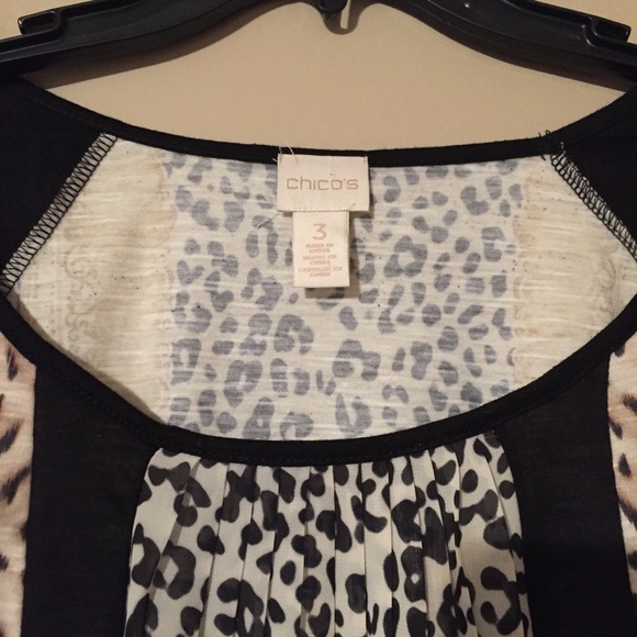 Chico’s animal print cheetah tunic top 3 (xl) - Picture 5 of 5